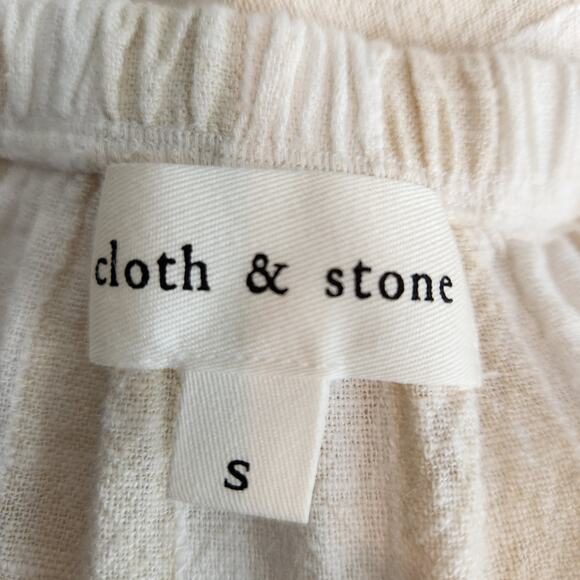 Cloth & Stone Striped Tiered Linen Blend Maxi Dress - Cottage Boho Western - Picture 2 of 7